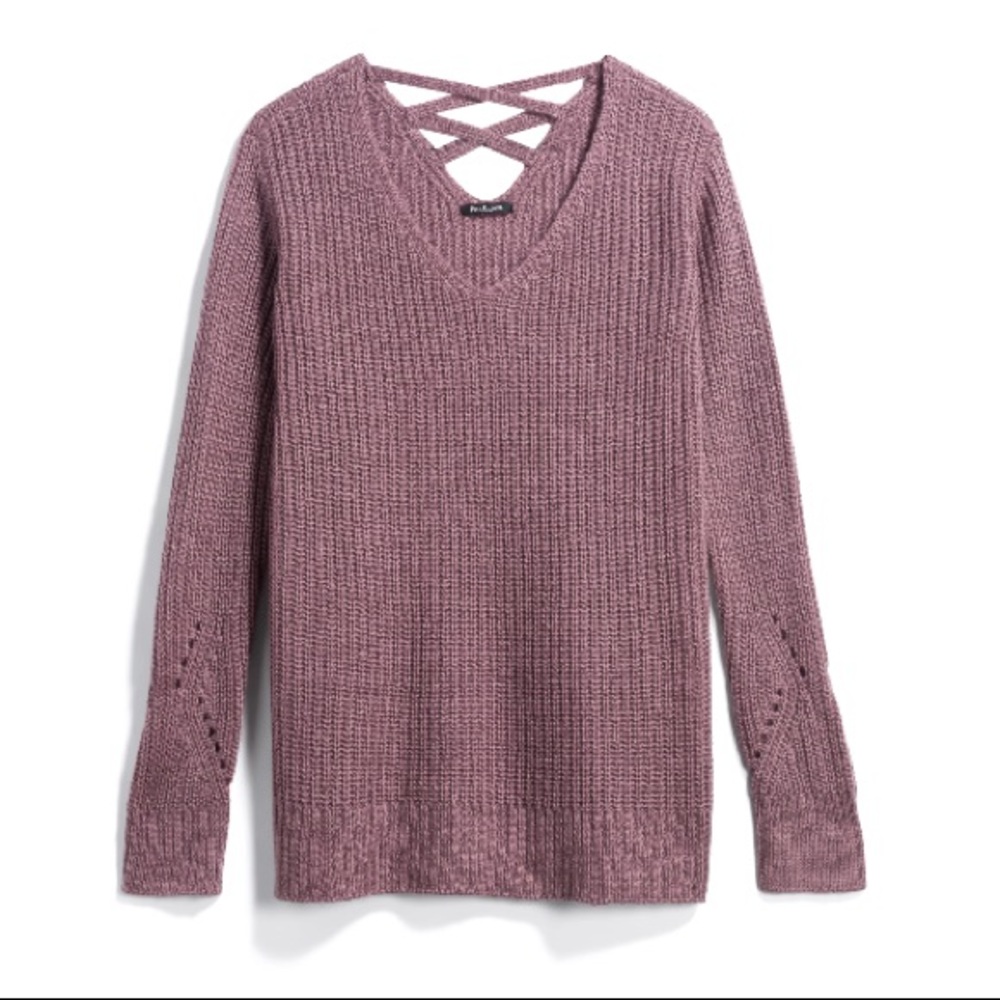 Pink Clover Alysse Cross Back Pullover